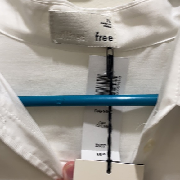 Aritzia Wilfred Free Daphne White Button Up - Picture 3 of 4